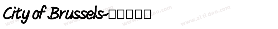 City of Brussels字体转换